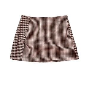 Urban Outfitters Cooperative Pink and Black Gingham Mini Skirt Size S